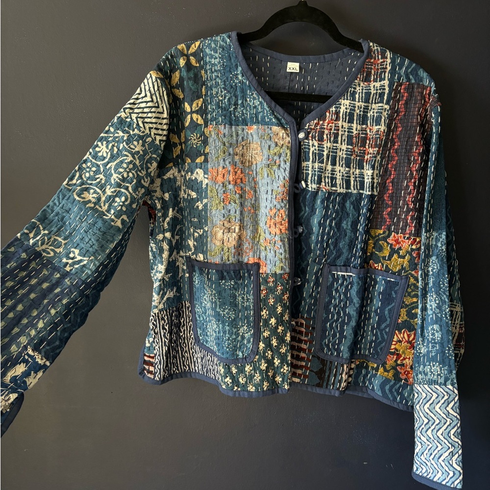 Patchwork Floral Quilted Jacket